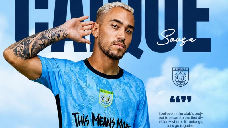 Caíque Souza Resmi Berseragam Persela Lamongan